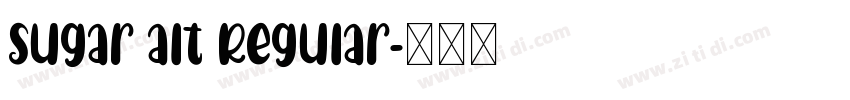Sugar alt Regular字体转换